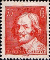 France Poste N* Yv: 306 Mi:302 Jacques Callot Graveur (défaut Gomme) - Unused Stamps