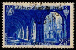 France Poste Obl Yv: 842 Mi:858 Abbaye De St-Wandrille (Beau Cachet Rond) - Gebruikt
