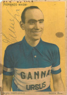 030624 - SPORT CYCLISME VELO - Autographe FIORENZO MAGNI - Ganna Ursus - Vittorie Conseguite Durante L'anno 1951 E 52 - Radsport