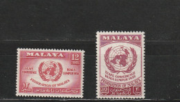 Malaisie YT 85/6 ** : Conférence économique - 1958 - Federation Of Malaya