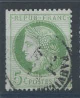 Lot N°83588  N°53, Oblitéré Cachet à Date De 1470 FAUVILLE(74), Indice 4 - 1871-1875 Ceres