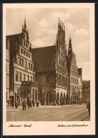 AK Münster /Westf., Rathaus Und Stadtweinhaus  - Münster