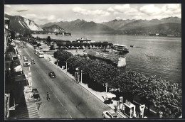 Cartolina Stresa /Lago Maggiore, Hotel Simplon, Agip-Tankstelle, Dampfer  - Autres & Non Classés
