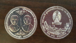 Thailand Coin 20 Baht 2017 100th Anniversary CHULALONGKORN UNIVERSITY Y565 - Tailandia