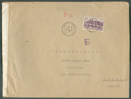 10 Fr. ANGERS Obl. Sc PARIS XVI DEPART Sur Lettre Censurée Du 26-9 1941 Vers Anvers - 22279 - Lettres & Documents