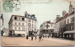91 CORBEIL - Sur La Place Du Marche  - Corbeil Essonnes