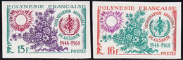 Polynésie Non Dentelés N°60 /61 OMS (2 Valeurs) Qualité:** - Non Dentelés, épreuves & Variétés