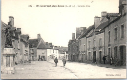 41 SAINT LAURENT DES EAUX - Grande Rue Et Statue De J D'arc. - Autres & Non Classés