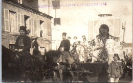 45 CHATEAUNEUF - CARTE PHOTO - Cavalcade 1913, Char Des Reines - Autres & Non Classés