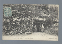 CPA - 89 - Arcy-sur-Cure - Entrée Des Grottes - Animée - Circulée En 1905 - Autres & Non Classés