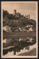 AK Wertheim / Main, Schlossruine Von Der Eisenbahnbrücke  - Wertheim