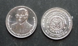 Thailand Coin 20 Baht 2014 72th Kasetsart University Constitution Y548 - Tailandia