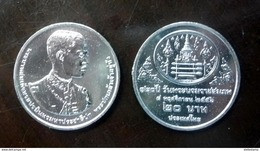 Thailand Coin 20 Baht 2014 120th Birthday King Rama VII Y540 - Tailandia