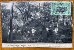 CONGO BELGA - BELGISCH CONGO -ELISABETHVILLE  1913  - IMMAGINE DI VITA DEL PERIODO COLONIALE - Storia Postale