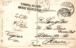 NÂ°40510 Z -cachet Timbre Au Dos -Warke RÃ¼ckseitig -cachet Basel- - Postmark Collection
