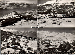 NÂ°41684 Z -cpa Crans Montana -vue AÃ©rienne- - Crans-Montana