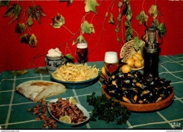 NÂ° 41502 Z -cpsm Le Plat Du Nord -moules Frites- - Recipes (cooking)