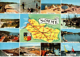 NÂ°41968 Z -cpsm Carte De La Somme - Cartes Géographiques