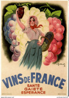 NÂ°42081  Z -cpsm Vins De France -santÃ©, GaietÃ©, EspÃ©rance- - Vignes