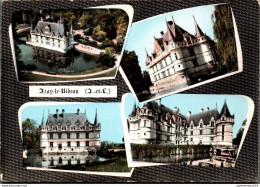 NÂ°42585 Z -cpsm Azay Le Rideau -multivues- - Castillos