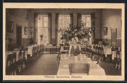 AK Hässsleby, Hässleby Sanatorium, Matsalen  - Sweden