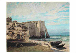 Art - Peinture - Gustave Courbet - La Falaise D'Etretat Après L'Orage - CPM - Voir Scans Recto-Verso - Paintings