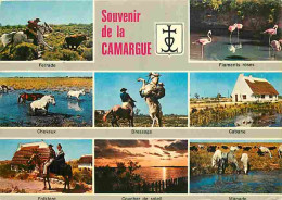 13 - Camargue - Multivues - Chevaux - Taureaux - Gardians - Flamants Roses - CPM - Voir Scans Recto-Verso - Autres & Non Classés