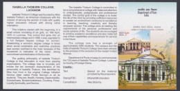 Inde India 2013 FDC Isabella Thoburn College, Lucknow, Christian Missionary, Education, Christianity, First Day Postmark - Storia Postale