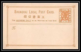 1845/ Shangai Chine (china) Entier Stationery Carte Postale (postcard) N°6 Dragon Neuf Tb 1886 - Lettres & Documents
