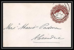 1649/ Egypte (Egypt UAR) Entier Stationery Enveloppe (cover) N°4 Pyramid 1 Millième Alexandrie  - 1866-1914 Khedivato De Egipto