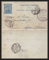 2724/ Portugal Entier Stationery Carte Lettre Letter Card N°4 1892 Pour Pyon France - Postal Stationery