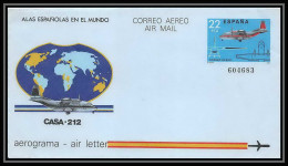 2634/ France Espagne (spain) Entier Stationery Aérogramme Air Letter Alas Espanolas En El Mundo  - 1931-....