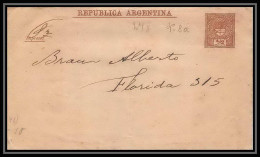 4211/ Argentine (Argentina) Entier Stationery Bande Pour Journal Newspapers Wrapper N°8 1889 - Ganzsachen