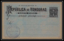 3794/ Honduras Entier Stationery Carte Postale (postcard) N°17 Used 1894 - Honduras