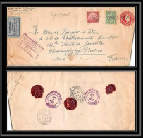 3698/ Usa Entier Stationery Enveloppe (cover) Registered Pour Champigny Sur Marne France 1933 - 1921-40