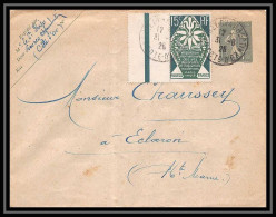 5070/ 15c Semeuse Complement Exposition 1925 Arts Bord De Feuille Gevrey Chambertin Enveloppe France Entier Stationery - Sobres Tipos Y TSC (antes De 1995)