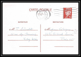 5024 Type Petain 1f20 France Carte Interzone Vichy Zone Occupee Guerre 1942 Entier Postal Stationery - Standard Postcards & Stamped On Demand (before 1995)