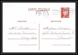 5023 Type Petain 1f20 France Carte Interzone Vichy Zone Occupee Guerre 1942 Entier Postal Stationery - Cartes Postales Types Et TSC (avant 1995)