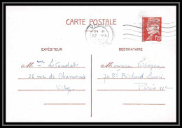 5022 Type Petain 1f20 France Carte Interzone Vichy Zone Occupee Guerre 1942 Entier Postal Stationery - Cartes Postales Types Et TSC (avant 1995)