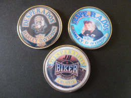 3  Pins Johnny Hallyday JOHNNY HALLYDAY Lot B - Personnes Célèbres