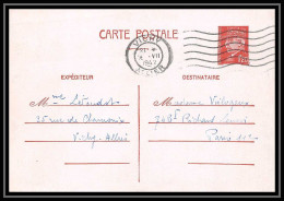 4962 Type Petain 1f20 France Carte Interzone Vichy Zone Occupee Guerre 1942 Entier Postal Stationery - Cartes Postales Types Et TSC (avant 1995)
