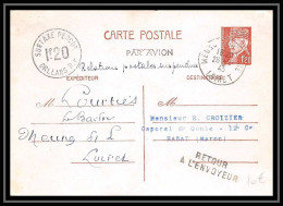 4426 Petain 1f20 Relations Suspendues Complement De Taxe Percue Orleans Rabat Maroc Carte Entier Postal Stationery - Cartes Postales Types Et TSC (avant 1995)