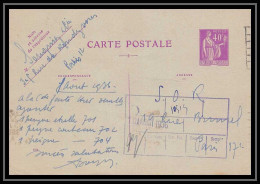 4392 40c Paix Paris France Entier Postal Stationery - Standard Postcards & Stamped On Demand (before 1995)