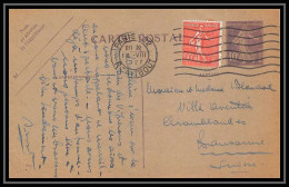 5255 Semeuse 40c Complement Paris Taibout 1927 Lausanne Suisse Swiss Carte Postale France Entier Postal Stationery - Cartes Postales Types Et TSC (avant 1995)