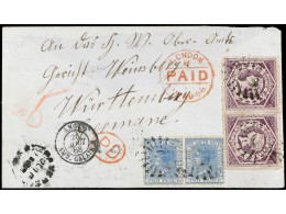 AUSTRALIA. 1868. NEW SOUTH WALLES A WURTEMBERG (Alemania). 2 D. Azul (2) Y 6 D. Lila. - Altri & Non Classificati