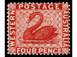 * AUSTRALIA OCCIDENTAL. 1885/9. CISNE. 2 Series Completas. 8 Valores. Yv.34/6, 37/8, 39/41. Yvert.500€. - Other & Unclassified