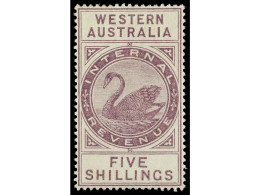 */° AUSTRALIA OCCIDENTAL. 1894. POSTAL REVENUE STAMPS. Serie Completa. 8 Valores En Nuevo, Excepto 2 P. Usado. Yvert 2/3 - Other & Unclassified