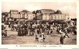 NÂ°35620 Z -cpa Boulogne Sur Mer -la Plage -le Casino- - Boulogne Sur Mer