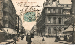 NÂ°36272 Z -cpa Lyon -rue De La RÃ©publique- - Autres & Non Classés