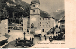 NÂ°36687 Z -cpa Rathausplagtz Mit Telldenkmal In Altdorf - Altdorf